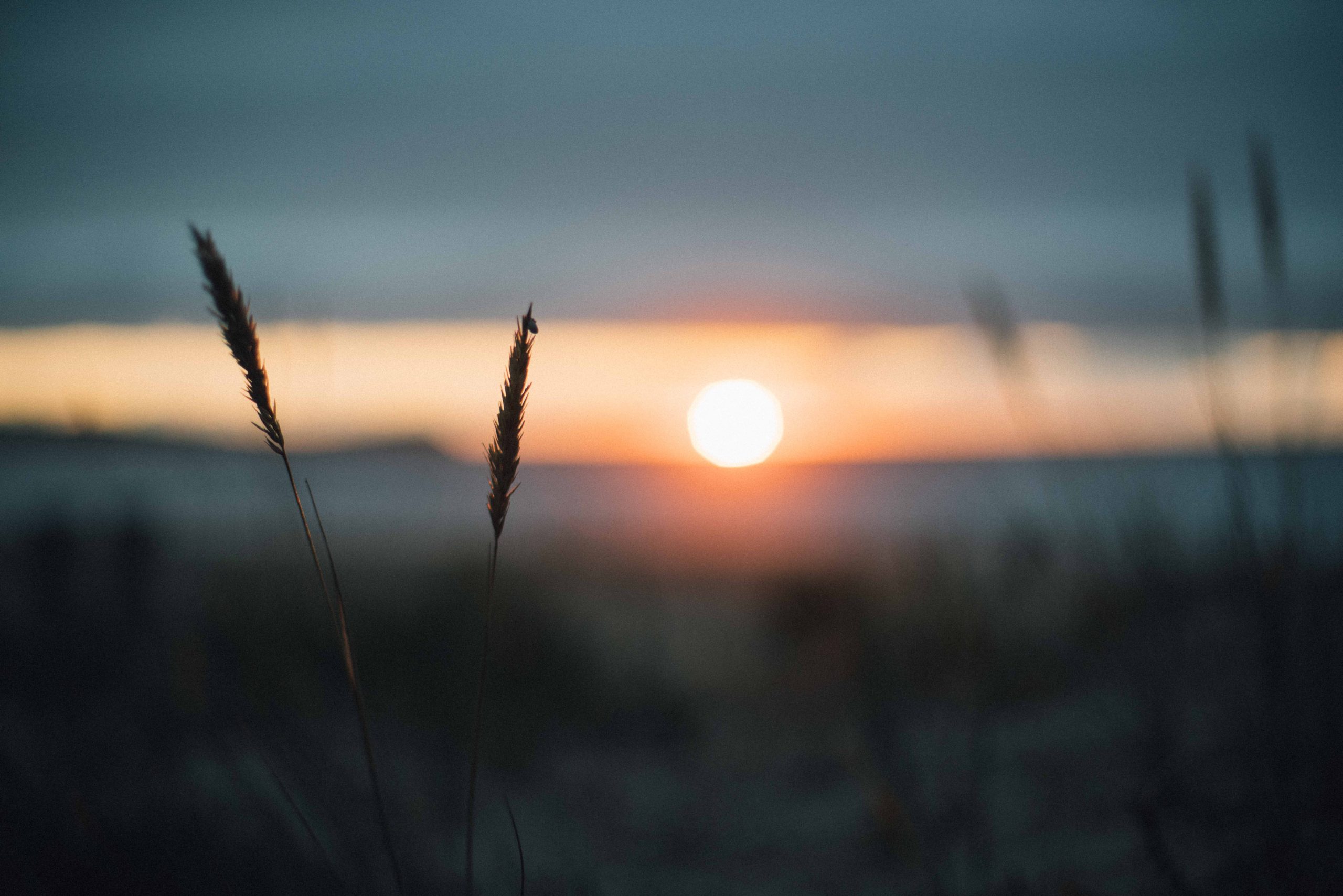 sunset galicia moody blurry